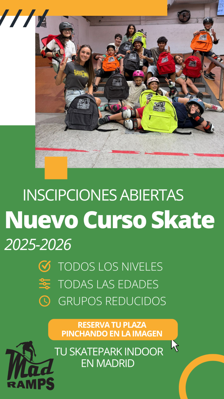 reservas plazas curso skate 2025-2026